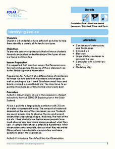 Identifying Sea Ice Lesson Plan Identifying Sea Ice Lesson Plan