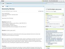 Geometry Review Lesson Plan Geometry Review Lesson Plan