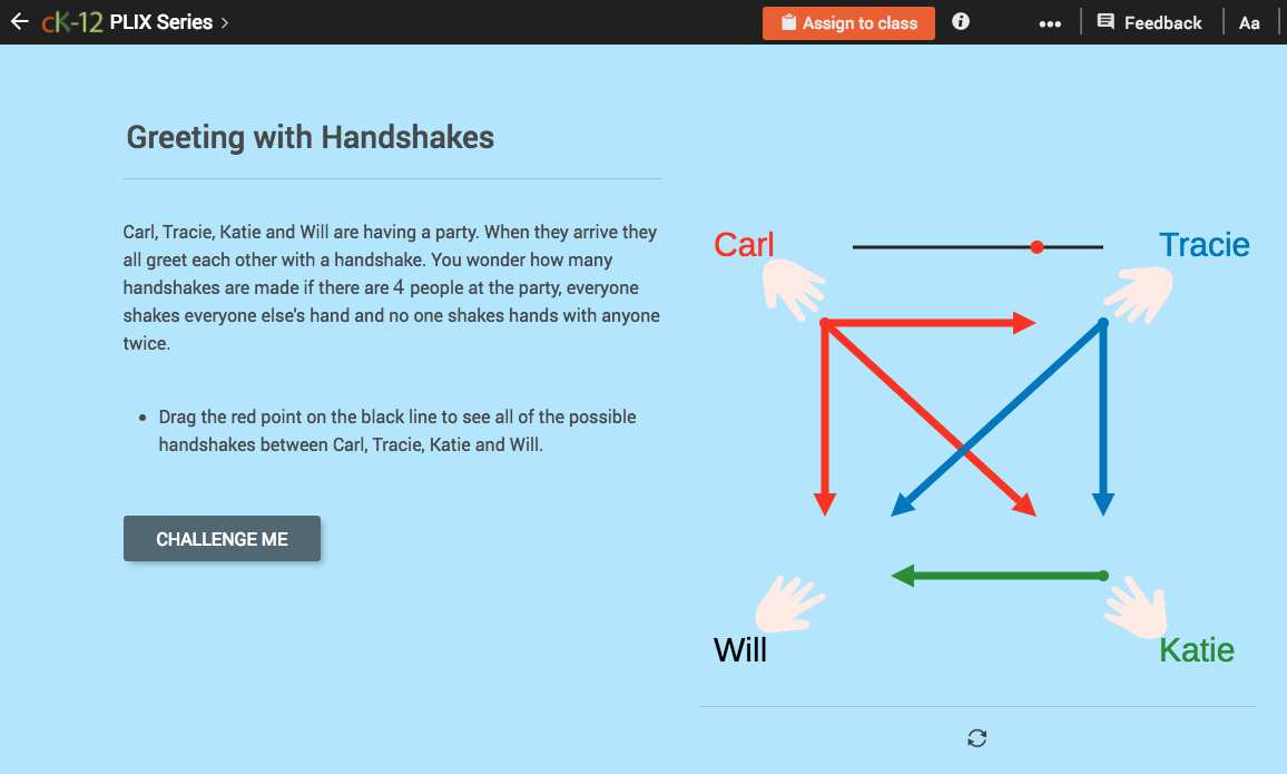 Inductive Reasoning from Patterns: Greeting with Handshakes Interactive Inductive Reasoning from Patterns: Greeting with Handshakes Interactive