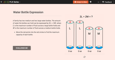 Evaluate Expressions with One or More Variables: Water Bottle Expression Interactive Evaluate Expressions with One or More Variables: Water Bottle Expression Interactive