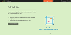 Algebra Expressions with Exponents: Fish Tank Cube Interactive Algebra Expressions with Exponents: Fish Tank Cube Interactive