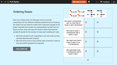 Checking Solutions to Inequalities: Ordering Roses Interactive Checking Solutions to Inequalities: Ordering Roses Interactive