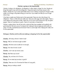 Reading, Vocabulary, Comprehension Handout Reading, Vocabulary, Comprehension Handout
