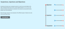 The Real Numbers: Surjections, Injections and Bijections Interactive The Real Numbers: Surjections, Injections and Bijections Interactive