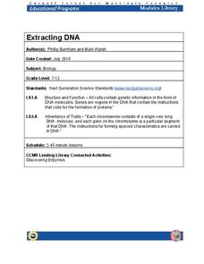 Extracting DNA Lesson Plan Extracting DNA Lesson Plan