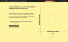 Evaluate Relations with Scatter Plots: Regression and Correlation Interactive Evaluate Relations with Scatter Plots: Regression and Correlation Interactive