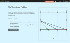Proofs: Angle Pairs and Segments—The Three Angle Problem Interactive Proofs: Angle Pairs and Segments—The Three Angle Problem Interactive