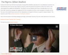 The Pilgrims: William Bradford Instructional Video The Pilgrims: William Bradford Instructional Video