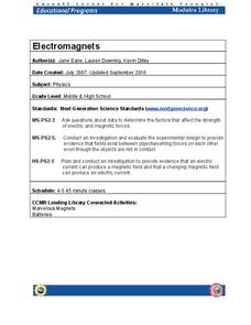 Electromagnets Lesson Plan Electromagnets Lesson Plan