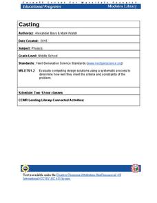 Casting Lesson Plan Casting Lesson Plan