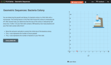 Geometric Sequences: Bacteria Colony Interactive Geometric Sequences: Bacteria Colony Interactive