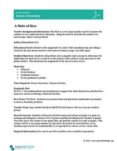 Mole of Rice Activity Lesson Plan Mole of Rice Activity Lesson Plan
