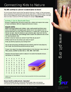 Get in Touch With Trees Worksheet Get in Touch With Trees Worksheet