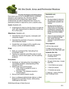 Hit the Deck: Area and Perimeter Review Lesson Plan Hit the Deck: Area and Perimeter Review Lesson Plan