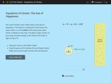 Equations of Circles: The Sea of Happiness Interactive Equations of Circles: The Sea of Happiness Interactive