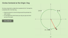 Circles Centered at the Origin: Dog Interactive Circles Centered at the Origin: Dog Interactive