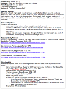 Historical Context: Discovering a Painting Lesson Plan Historical Context: Discovering a Painting Lesson Plan