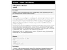 Getting Down to Business Lesson Plan Getting Down to Business Lesson Plan
