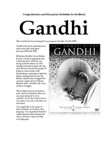 Gandhi Lesson Plan Gandhi Lesson Plan