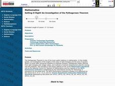 Getting It Right! An Investigation of the Pythagorean Theorem Lesson Plan Getting It Right! An Investigation of the Pythagorean Theorem Lesson Plan