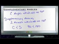 Complementary Angles: Lesson Instructional Video Complementary Angles: Lesson Instructional Video
