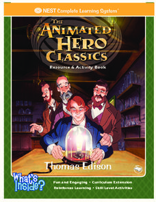 Thomas Edison: Resource and Activity Book Worksheet Thomas Edison: Resource and Activity Book Worksheet
