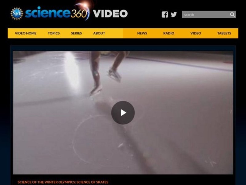 Science of Skates—Science of the Winter Olympics Video Science of Skates—Science of the Winter Olympics Video