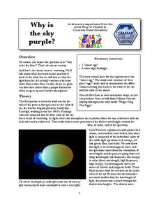 Why Is the Sky Purple? Lab Resource Why Is the Sky Purple? Lab Resource