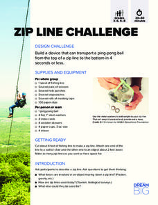 Zip Line Challenge Activity Zip Line Challenge Activity