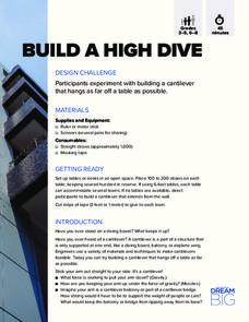 Build a High Dive Activity Build a High Dive Activity