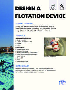 Design a Flotation Device Activity Design a Flotation Device Activity
