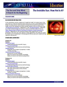 The Invisible Sun: How Hot Is It? Lesson Plan The Invisible Sun: How Hot Is It? Lesson Plan