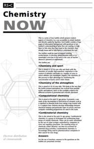 Computational Chemistry—Chemistry Now Worksheet Computational Chemistry—Chemistry Now Worksheet
