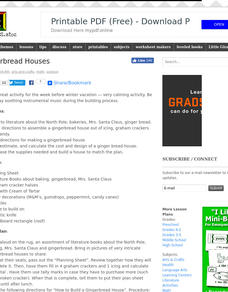 Gingerbread Houses Lesson Plan Gingerbread Houses Lesson Plan