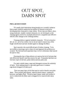 Out Spot, Darn Spot Lab Resource Out Spot, Darn Spot Lab Resource