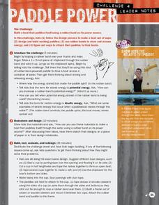 Paddle Power Activity Paddle Power Activity