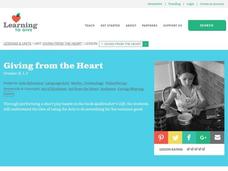 Giving from the Heart: Art from the Heart Lesson Plan Giving from the Heart: Art from the Heart Lesson Plan
