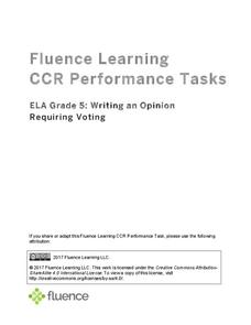 Writing an Opinion Requiring Voting Assessment Writing an Opinion Requiring Voting Assessment