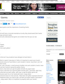 Glitter Germs Lesson Plan Glitter Germs Lesson Plan