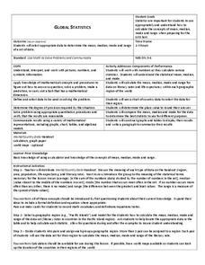 Global Statistics Lesson Plan Global Statistics Lesson Plan