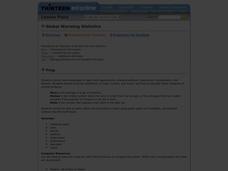 Global Warming Statistics Lesson Plan Global Warming Statistics Lesson Plan