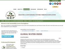 Global Water Crisis Lesson Plan Global Water Crisis Lesson Plan