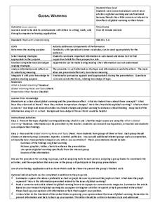 Global Warming Lesson Plan Global Warming Lesson Plan
