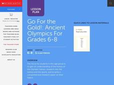Go For the Gold! Lesson Plan Go For the Gold! Lesson Plan