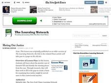 Meting Out Justice Lesson Plan Meting Out Justice Lesson Plan