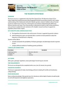 The Teosinte Hypothesis Activity The Teosinte Hypothesis Activity
