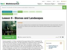 Lesson 6: Biomes and Landscapes Lesson Plan Lesson 6: Biomes and Landscapes Lesson Plan