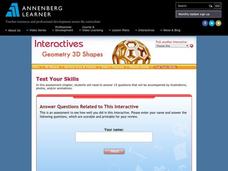 Geometry 3D Shapes: Test Your Skills Interactive Geometry 3D Shapes: Test Your Skills Interactive