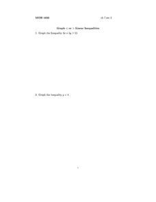 Graph Linear Equations Lesson Plan Graph Linear Equations Lesson Plan