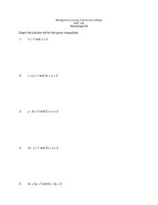Graphing Linear Inequalities Worksheet Graphing Linear Inequalities Worksheet